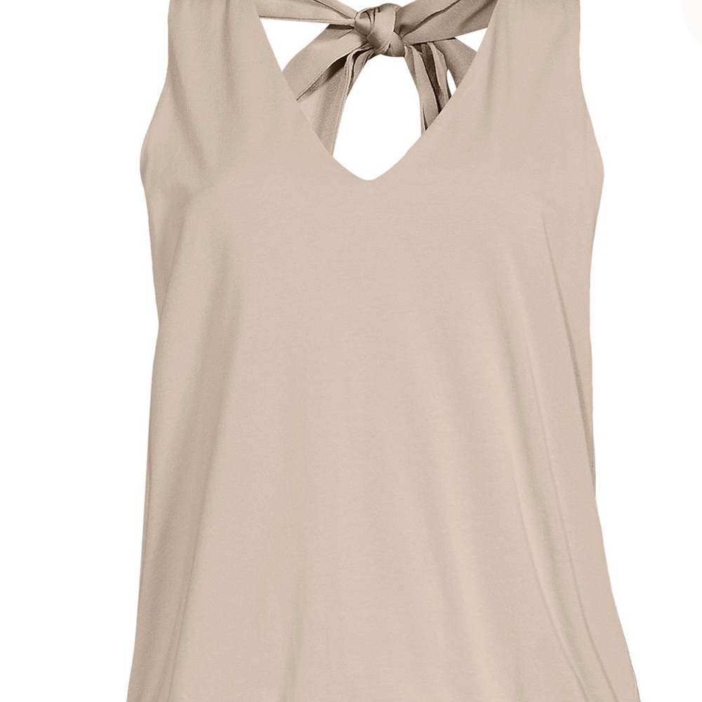 Lands' End Women's Tan Sleeveless Top